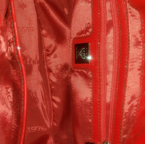 MCM authentic purse. Red with patent leather nwot - Picture 2 of 6